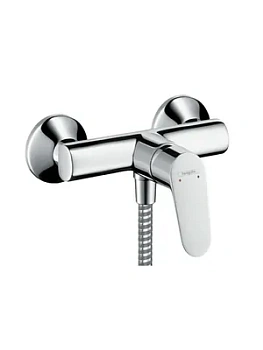 Смеситель для душа Hansgrohe 31960000 настенный, однозахватный, без излива, цвет: хром