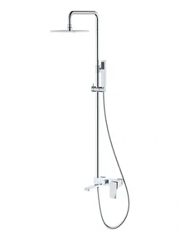Душевой комплект Boheme 148-CRCR настенный, однозахватный, верхний/ручной душ, хром