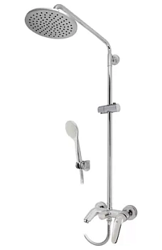 Смеситель для ванны VARION Armaturen 2680 77 3 однозахватный, фикс.излив, ручной и верхний душ