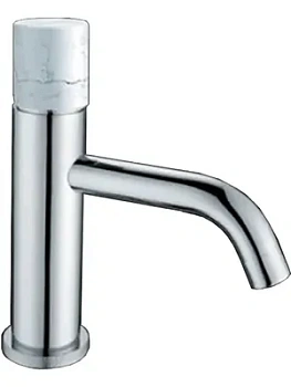 Смеситель Boheme 121-CR-MR-W для раковины,на 1 отверстие,однозахв,ручка diamond,хром+мрамор