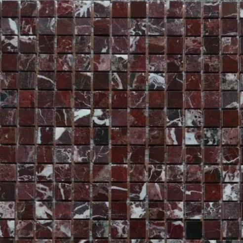 Marble Mosaic Rosso Levanto Polished 30.5X30.5