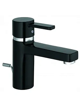 Смеситель KLUDI для умывальника однорычажный, д/к (черный/хром) 382608675