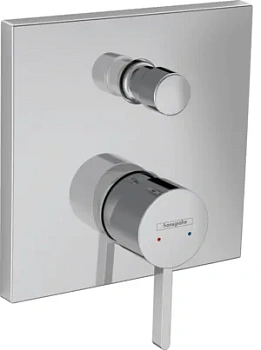 Смеситель Hansgrohe 76416000 для ванны, скрытый монтаж, встроенная защитная комбинация, хром