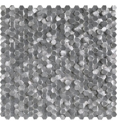 Metallic Aluminium 3D Hexagon Metal 29.8X30.8