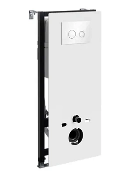 Инсталляция для унитаза WasserKRAFT с клавишей смыва, цвет: белый 20TLT.010.ME.WH.WH01