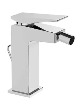 Смеситель для биде Vitra однозахватный, низкий излив 120мм, дон. клапан, цвет: хром A42612EXP