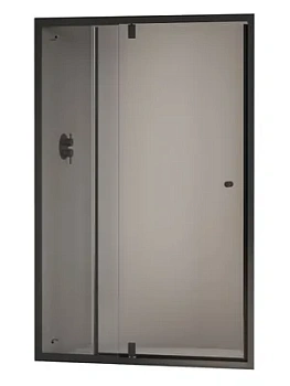 Душевая дверь RGW PA-02B NEW (800х1850) распашная, стекло 6мм прозрачное/черный 41080208-14