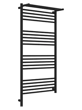 СУНЕРЖА с полкой Полотенцесушитель 1200х600 темный титан муар МЭМ левый 15-6006-1260