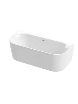 Ванна акриловая CEZARES 1800х800х600 пристенная,белый мат.-INT-Wall-180-80-60