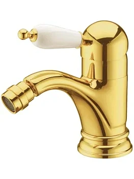 Смеситель Boheme Oro 286 для биде, на 1 отверстие, однозахватный, золото