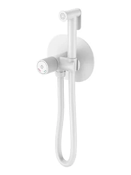 Смеситель Boheme 157-MW встраиваемый, с гигиеническим душем, однозахватный, белый матовый