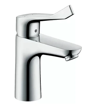 Смеситель Hansgrohe 31915 для умывальника с фикс. изливом, без донного клапана, длинная рукоятка