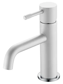 Смеситель Boheme 461-WCR для раковины, на 1 отверстие, однозахватный, белый+хром