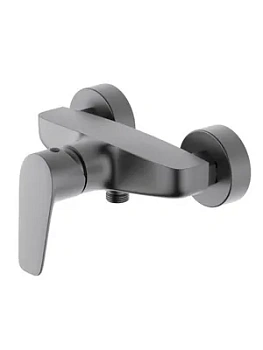 Смеситель для душа Aquatek AQ1160BGM настенный, однозахватный, цвет: сталь оружейная