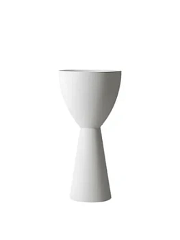 Раковина напольная ABBER (450х450х900) искусственный камень, белый матовый AS2507