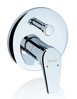 Смеситель для ванны/душа RAVAK NO 061.00 встраиваемый, в комплекте со скрытой частью