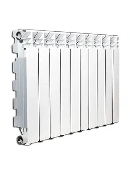 Радиатор алюминиевый Fondital Exclusivo B4 350/100 (97х407) 1400Вт, белый 10 секций