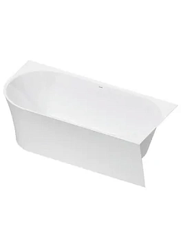 Ванна Duravit 1700х800 иск. камень, бесшовная панель, левая, белый 700581000000000