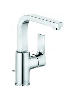 Смеситель KLUDI SL для умывальника, донный клапан, боковое управление (хром) 480270565