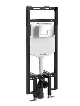 Инсталляция для унитаза WasserKRAFT с клавишей смыва, никель 58tlt.010.me.bn04