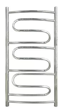 Полотенцесушитель Флагман "Лесенка" -2 изогн. 500х1000 нерж. сталь, диагонал./ниж. подкл. D-1/2