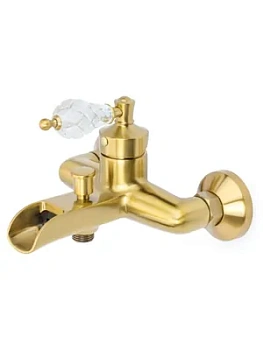 Смеситель Boheme 203-CRST для ванны/душа, настенный, однозахватный, без душ гарнитура, бронза