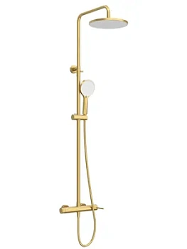 Душевая система CEZARES -CD-BORO для душа,однозахватный,верхний/ручной душ,брашир.золото