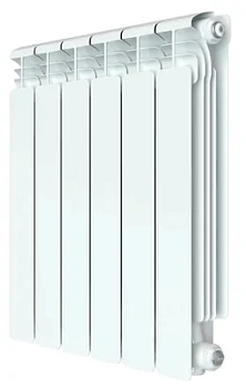 Радиатор алюминиевый Rifar VENTIL VR 500 нижнее правое подключение, 6 секции, 50мм, 1116 Вт