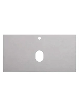 Столешница BelBagno (916x468х10) керамогранит, 1 отв. под смеситель, Cemento KEP-90-CEM