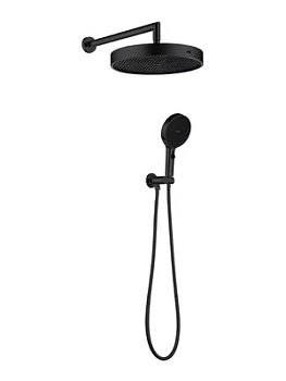 Душевой комплект Boheme 427-SGM верхний/ручной душ, шланговое соединение, шланг, графит глянц