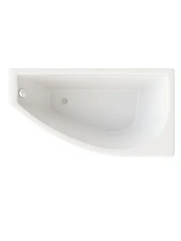 Ванна акриловая Triton (1400х770) левая, без каркаса, со сливом-переливом V03O+CK60PF