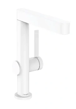 Смеситель Hansgrohe 76060700 для раковины, поворотный излив, матовый белый