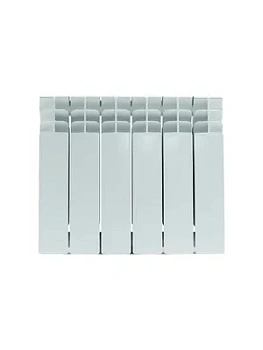 Радиатор STOUT 350 6 секций, биметаллический, боковое подключение, белый SRB-3310-035006