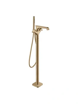 Смеситель Axor 36416140 для ванны, напольный, излив 190 мм, двухзахватный, матовая бронза