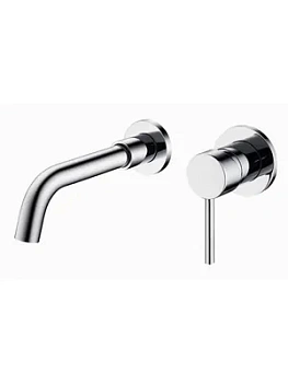 Смеситель для раковины ESKO SM28Chrome встраиваемый, однозахватный, излив 201 мм, хром