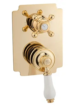 Смеситель для ванны/душа Migliore скрытого монтажа, 4-х позиц., золото ML.ERM-7032.BI.DO