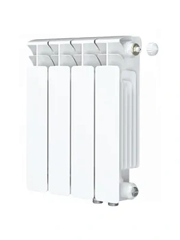 Радиатор биметаллический Rifar Ventil BVR 350 нижнее правое подключение, 4 секции, 544 Вт
