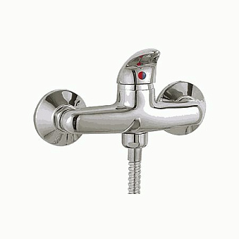 Смеситель Ledeme Н38-В настенный,для душа, без излива, с душевой лейкой, однозахватный, хром L2038-B
