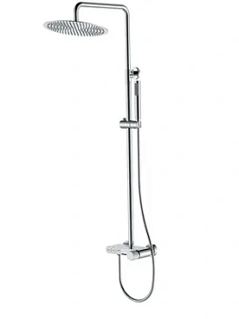 Душевая система Boheme 128-CRCR.3 настенная, с изливом, верхний/ручной душ, хром