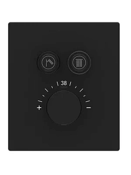 Смеситель для душа Vincea 142х158 встраиваемый,термостат.,без излива,черный VSCV-321TMB