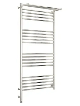 СУНЕРЖА с полкой Полотенцесушитель 1200х600 нерж.сталь, МЭМ левый 00-5806-1260