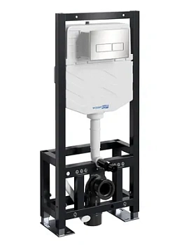 Инсталляция для унитаза WasserKRAFT с клавишей смыва, цвет: никель 61TLT.010.ME.BN03