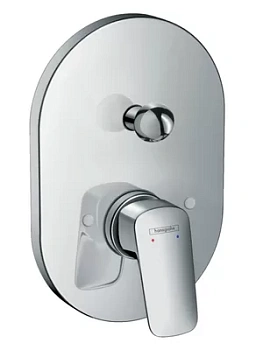 Смеситель Hansgrohe 71406 для ванны/душа, встраиваемый, однозахватный, наружная часть,хром