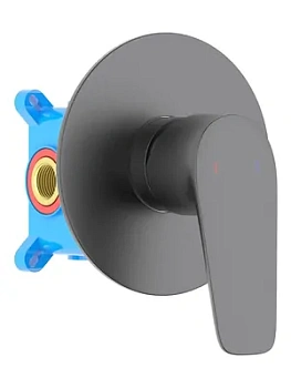 Смеситель для душа Aquatek AQ1166BGM встраиваемый, однозахватный, цвет: сталь оружейная