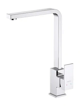 Смеситель для кухни Aquatek AQ1680CR однозахватный, поворотный излив 330мм, цвет: хром