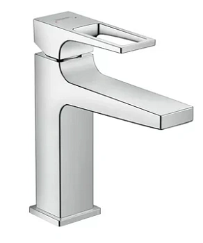Смеситель Hansgrohe 74507000 на раковину с клапаном клик-клак, излив 110 мм, ручка-петля