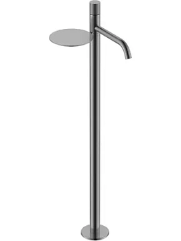 Смеситель Boheme 120-GM.2 для раковины, напольный, однозахватный, ручка touch, графит