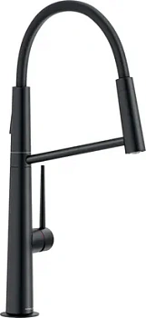 Смеситель NOBILI для кухни, поворотный излив с душем, Eco, черный матовый MV123300BM