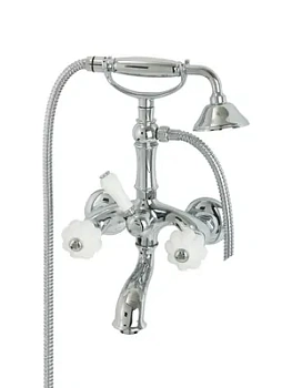 Смеситель для ванны/душа Migliore настенный, белый/хром ML.OLV-5802.BI.CR