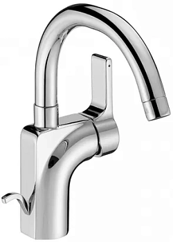 Смеситель Jacob Delafon для раковины, однорычажный, дон.клапан, повор.излив E10862-CP хром